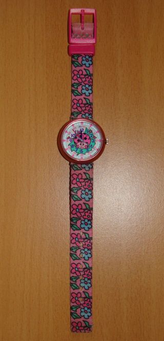 Flik Flak Uhr Armbanduhr Kinderuhr Kinderarmbanduhr Kinder Marienkäfer Pink Top Bild