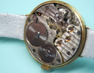 14k 585 Gold Movado Damen Chronometer,  Handaufzug Uhr.  Um 1890 Bild