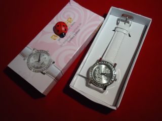 Limited Edition Uhr Damen Armbanduhr Weiß/silber Kristall Strass Uhr Bild