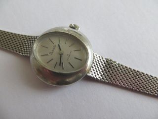 Elegante 835 Silber Primato Damen Armbanduhr Art Deco Stil Handaufzug Läuft Bild