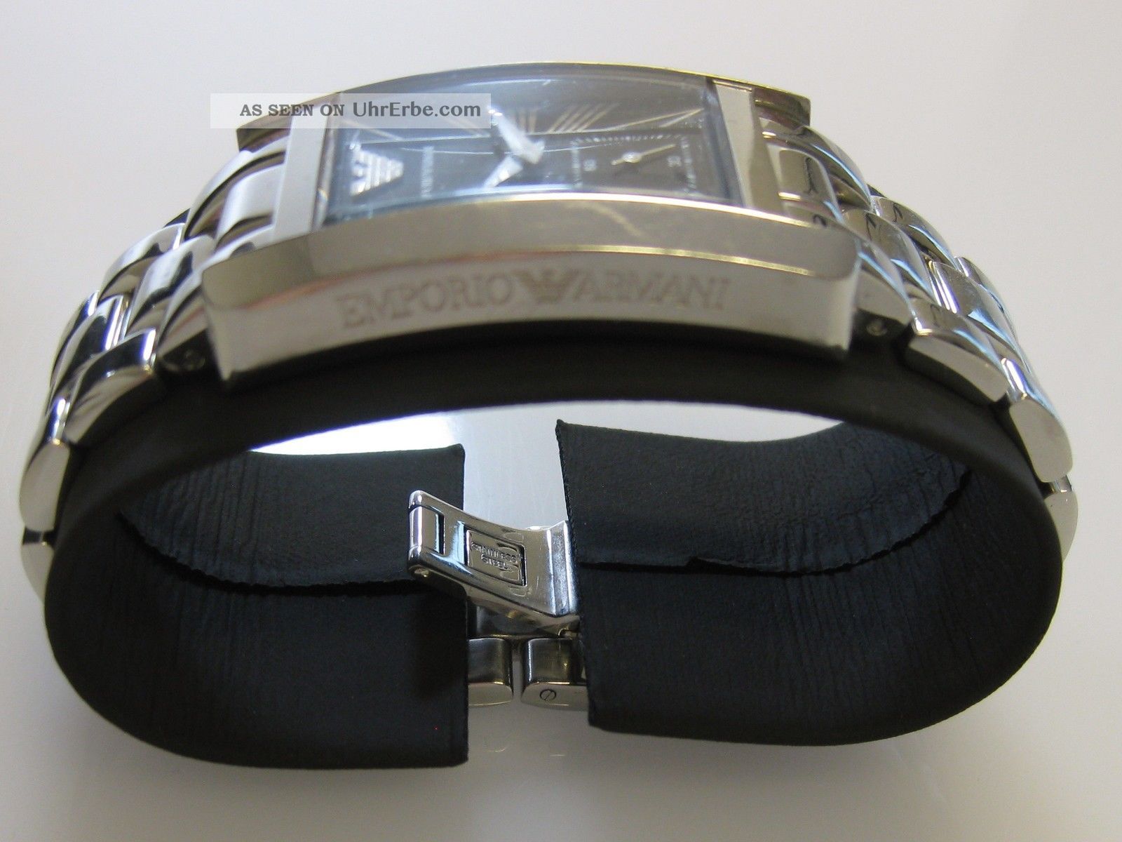 Emporio Armani Damen Armband Uhr Ar0157 - Silber /schwarz - Mit Box Und