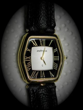 PrÄtina Damen Uhr Schwarz Gold Saphirglas Kaliber Eta 902.  005 Bild