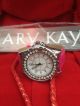 Mary Kay Armbanduhr Mit Strass Kristallen Lederarmband Quarz Armbanduhren Bild 2
