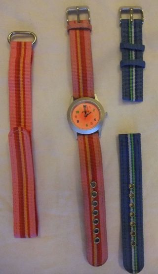 Meine Erste Armbanduhr,  Von Jako - O,  Mädchen,  2 Neue Ersatz - Armbämder Bild