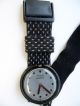Damen Uhr Vintage Swatch Pop Grey Dots1988 Grau Schwarz Getragen M.  Batterie Armbanduhren Bild 2
