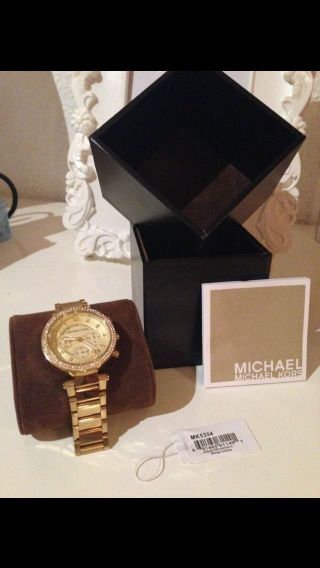 Michael Kors Mk5354 Parker Damenuhr Armbanduhr Edelstahl Uhr Farbe Gold Bild