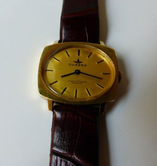 Hau Dugena Alte Dugena Herren Armbanduhr Handaufzug Bild