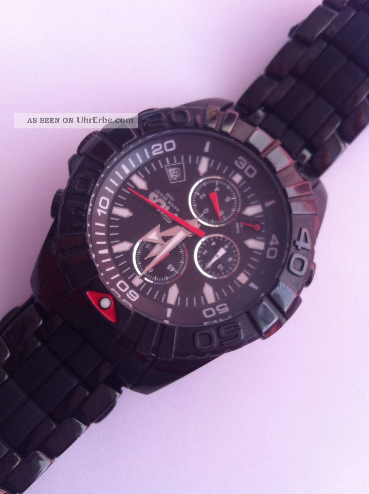Fila Herrenuhr,  Schwarz,  Neuwertig Armbanduhren Bild