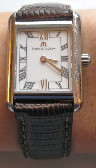Maurice Lacroix Damen Uhr - ' Les Classiques ' Mit Lederarmband Bild