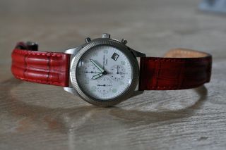 Mercedes Benz Uhr Armbanduhr Quarzuhr Chronograph Modell Classic,  Leder Bild