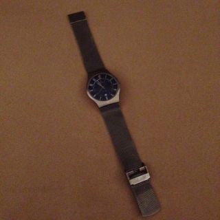 Skagen 233xlttn Titanium Slimline - Herren - Armbanduhr Silber Blau Bild