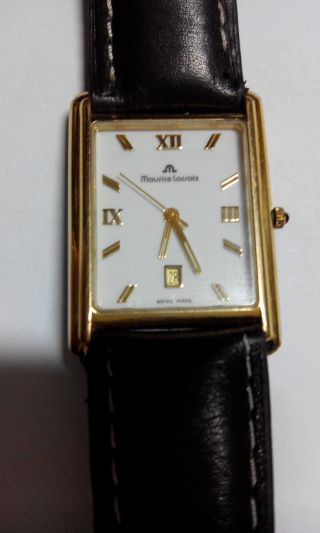 Maurice Lacroix Damen Armbanduhr Leder Braun Klassisch Elegant Vert Ca 500€ Bild