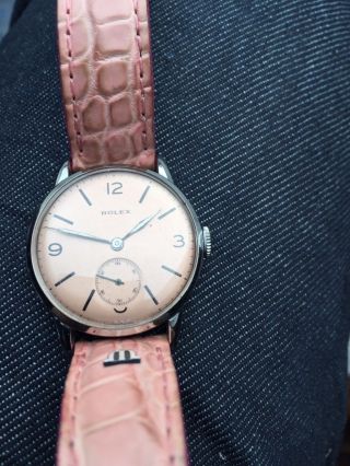Rolex Damen Uhr Mit Lederband Ton In Ton Zur Uhr Bild