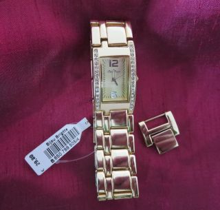 Armbanduhr Für Damen - Goldfarben - Quartz - Bijou Brigitte - Mit Etikett Bild