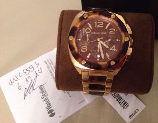 Michael Kors Uhr - Mk Tribeca Edelstahl Gold Armbanduhr Chronograph Bild