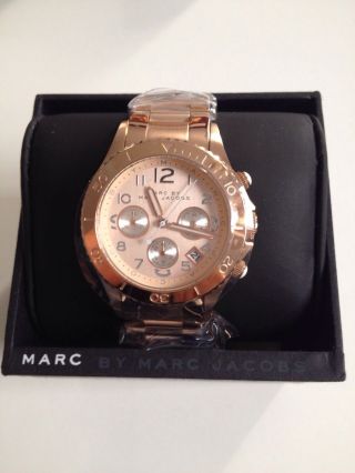 Marc Jacobs Mbm3156 Top Moderne Damen Uhr Ovp Rosegold Bild