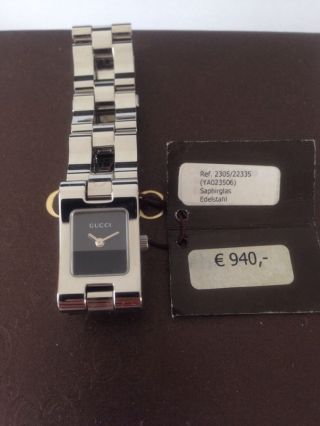 Gucci Pokmeeu Damen Uhr Saphirglas Und Edelstahl Armband Bild