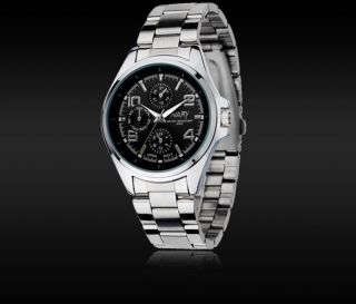 Herrenuhren Uhr Designer Watchman Armband Watches Nary Quarz Quartz Schwarz Bild