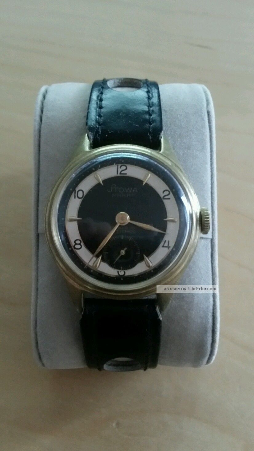 Stowa Parat Herrenarmbanduhr Schwarz/gold Armbanduhren Bild