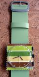 S.  T.  A.  M.  P.  S Komplette Uhr Mit Leder - Armband,  Lind - Grüntöne,  Neuwertig Armbanduhren Bild 1