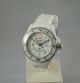 Chanel J12 Marine Keramik Uhr Weiß Mit Kautschukband, Armbanduhren Bild 1