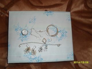 Schmuck Paket Guess & Echt Silber 925 Creolen,  Trauben Ohrring,  Armband Bild