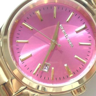 Michael Kors Damen Armband Uhr Armbanduhr Vergoldet Runway Pink Mk5801 Bild
