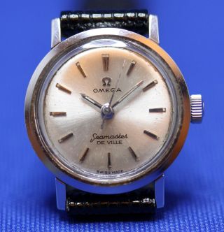 Omega Seamaster De Ville Handaufzug Armbanduhr Uhr Swiss Made Bild