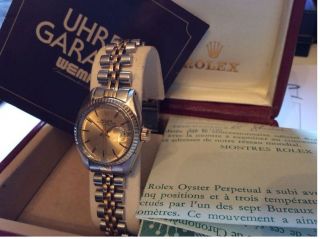 Oyster Rolex Perpetual Date Re.  6917 Stahl/750 Gold Jubilee Band Faltschliesse Bild