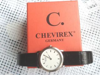 Chevirex PrÄzisions Armbanduhr Damenuhr & Herrenuhr Superflach Im Geschenkkarton Bild