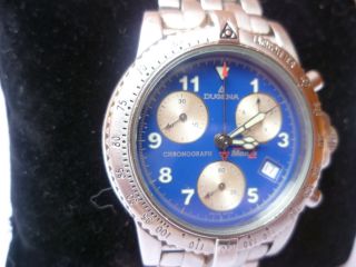 Herrenuhr Dugena Monza Chronograph Armbanduhr Stahl Vom Händler 7283 Bild