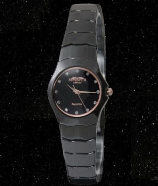 Flache Astroavia Cb 1 Luxus Keramik Uhr Saphirglas Damenuhr Ceramic Watch Black Bild