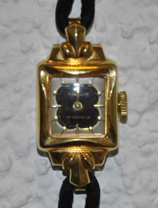 Kult Anker Damen Armbanduhr V.  Ca.  1960,  Nicht Funktionstüchtig Bild