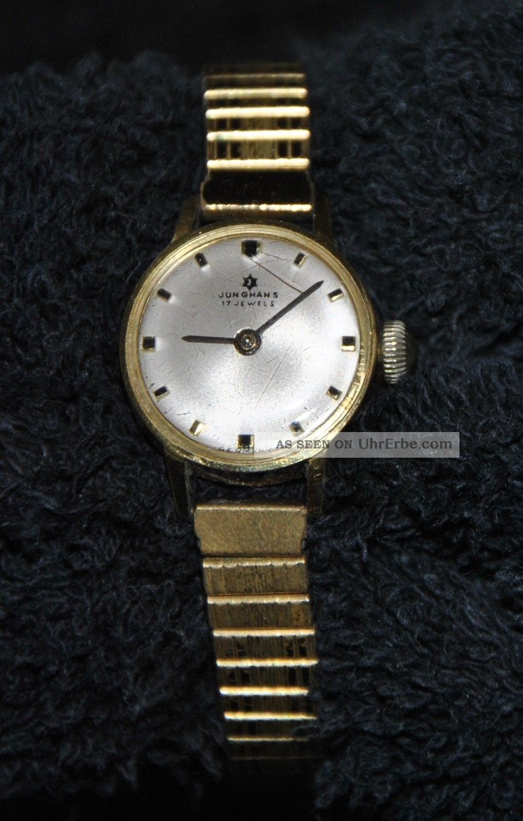 Armbanduhr Damen Junghans Handaufzug Goldfarben Ca.  1960 Armbanduhren Bild