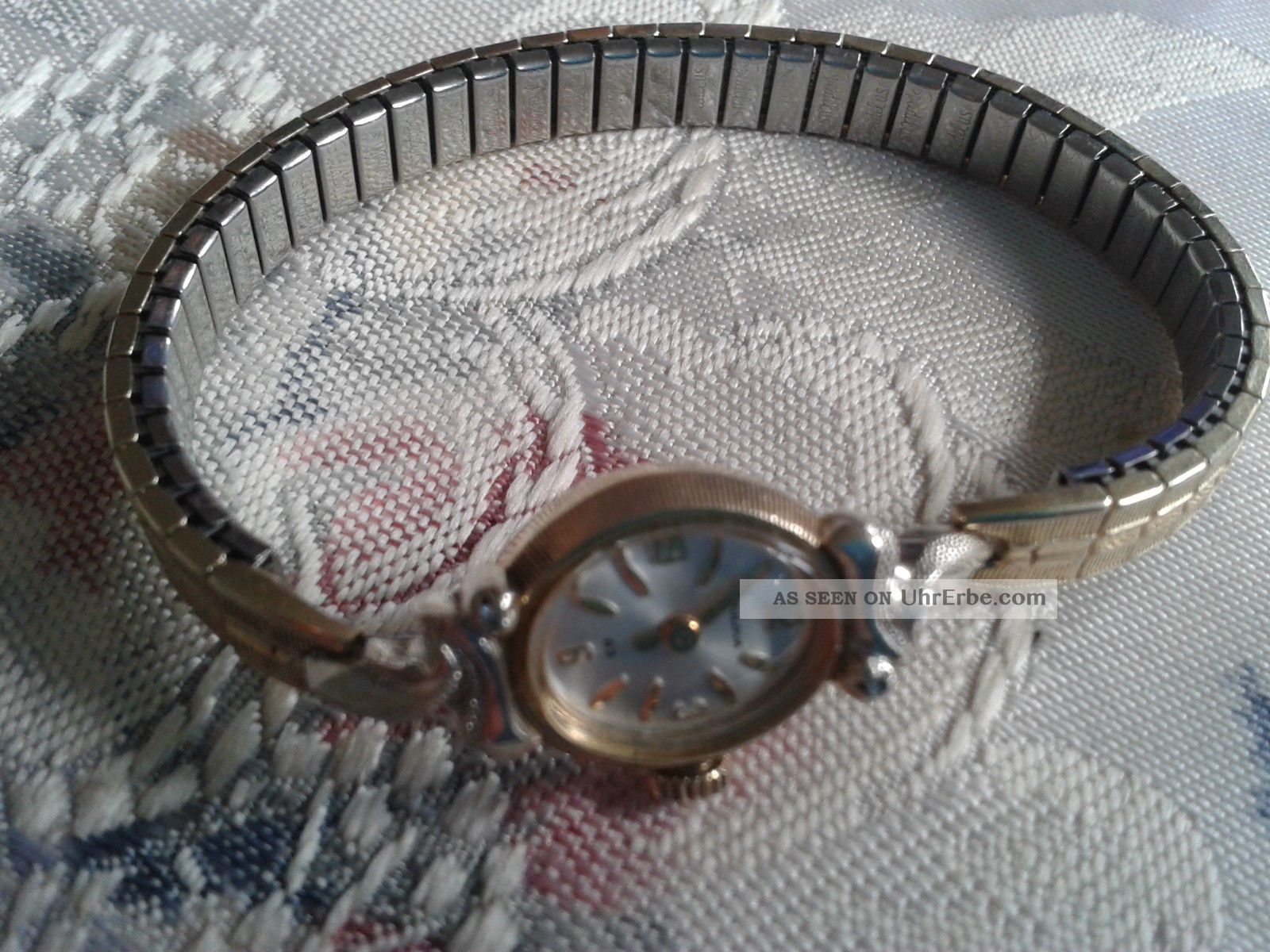 Rar Vintage Bulova 2 Diamanten 1966 Vergoldet Handaufzug Läuft Perfekt Armbanduhren Bild