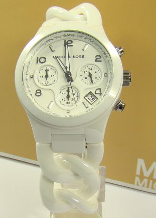 Michael Kors Mk 5387 Keramik Xl Damen Chronograph Damenuhr Jahre Bild