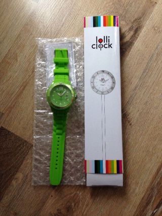 Lolli Clock Date Hellgrün Werth&prister Kollektion Uhr Modisch Silikonarmband Bild