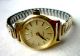 Uhr Armbanduhr Zentra 2000 Handaufzug Mechanisch Gold Edelstahl Elasto - Flex Armbanduhren Bild 1