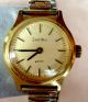 Uhr Armbanduhr Zentra 2000 Handaufzug Mechanisch Gold Edelstahl Elasto - Flex Armbanduhren Bild 4