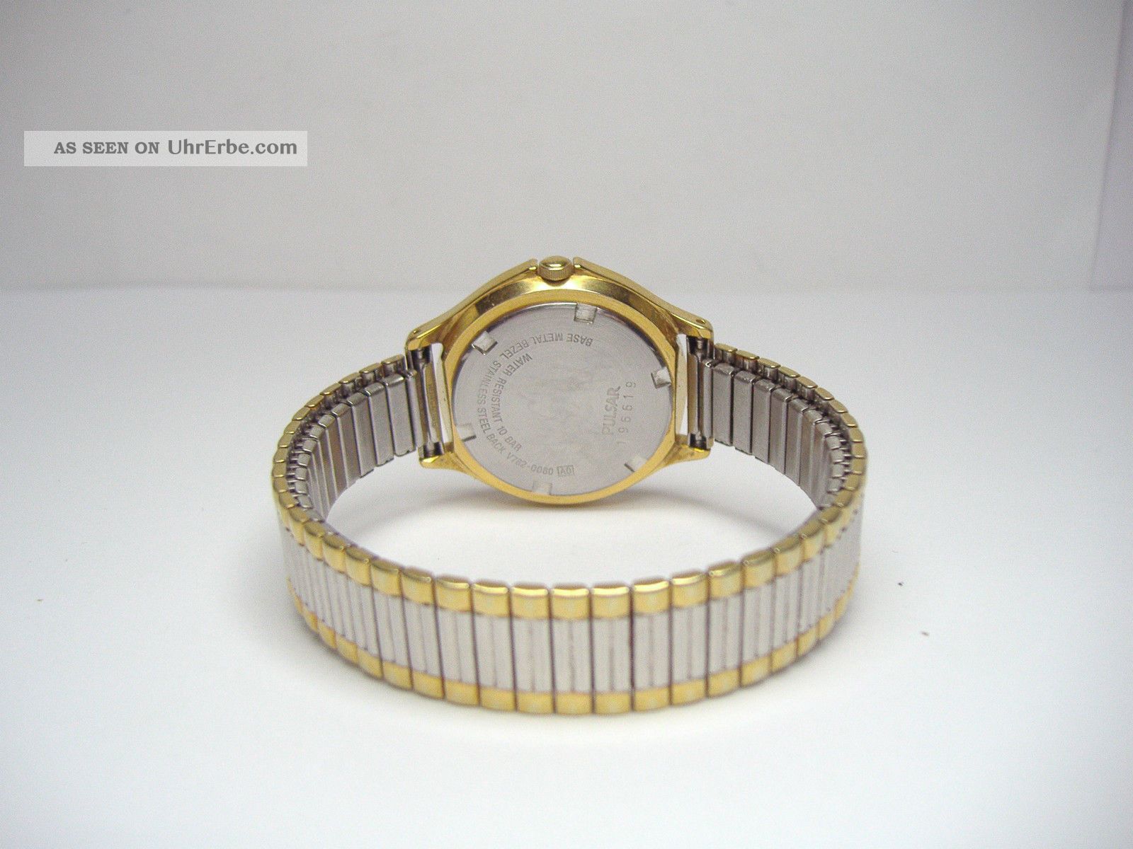 Pulsar By Seiko Bicolor Damenuhr Mit Datum & Flex - Armband Wr 100 Quartz