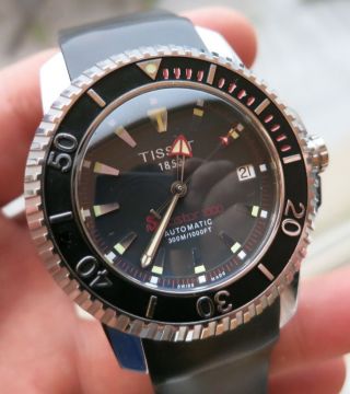 Tissot Seastar 1000 Automatic Date Armbanduhr (wunderschöne Taucheruhr) Bild