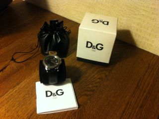 D&g Armbanduhr Herren Uhr Schwarz Silber Bild