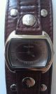 Damenuhr Kangaroos Echte Leder Armbanduhr Braun Mit Silberelementen Armbanduhren Bild 3