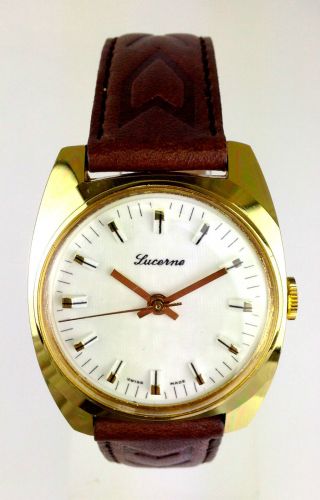 Armbanduhr Marke Lucerne - Schweizer Handaufzug Werk - Swiss Made Bild