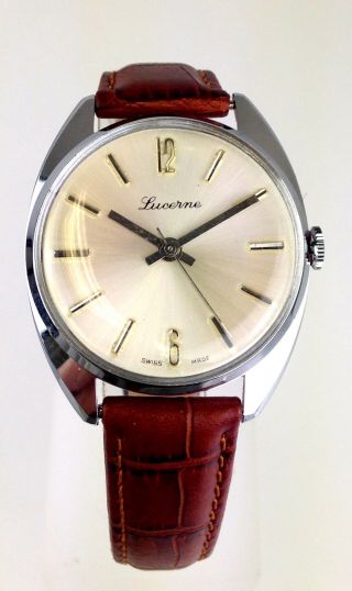 Armbanduhr Marke Lucerne - Schweizer Handaufzug Werk - Swiss Made Bild