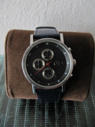 Mercedes Benz Slk Mb Uhr Chronograph Edelstahl Blaues Armband Top Bild
