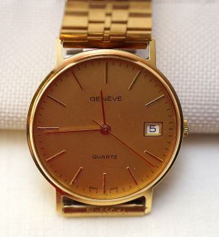 Armbanduhr Quartz Genève Vw Edition Geneve Orient Goldstempel: 0,  585 Bild