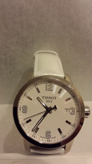 Tissot Prc 200 Quartz White T0554101601700 Uhr Armbanduhr Ungetragen Bild