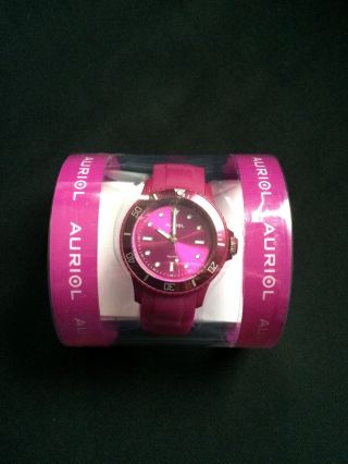Silikonuhr/silikon Uhr/damenuhr/armbanduhr Pink Von Auriol - Wie Bild