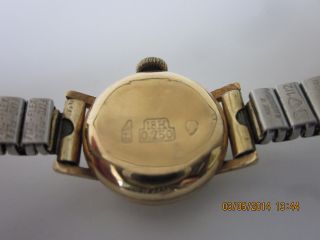 Damen Armbanduhr 750 Gold Läuft 50er Jahre Bild